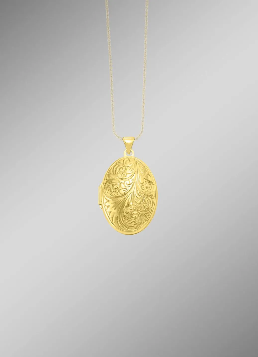 Sale Elegantes, vergoldetes Medaillon aus Silber 925/- fein Damen Anhänger