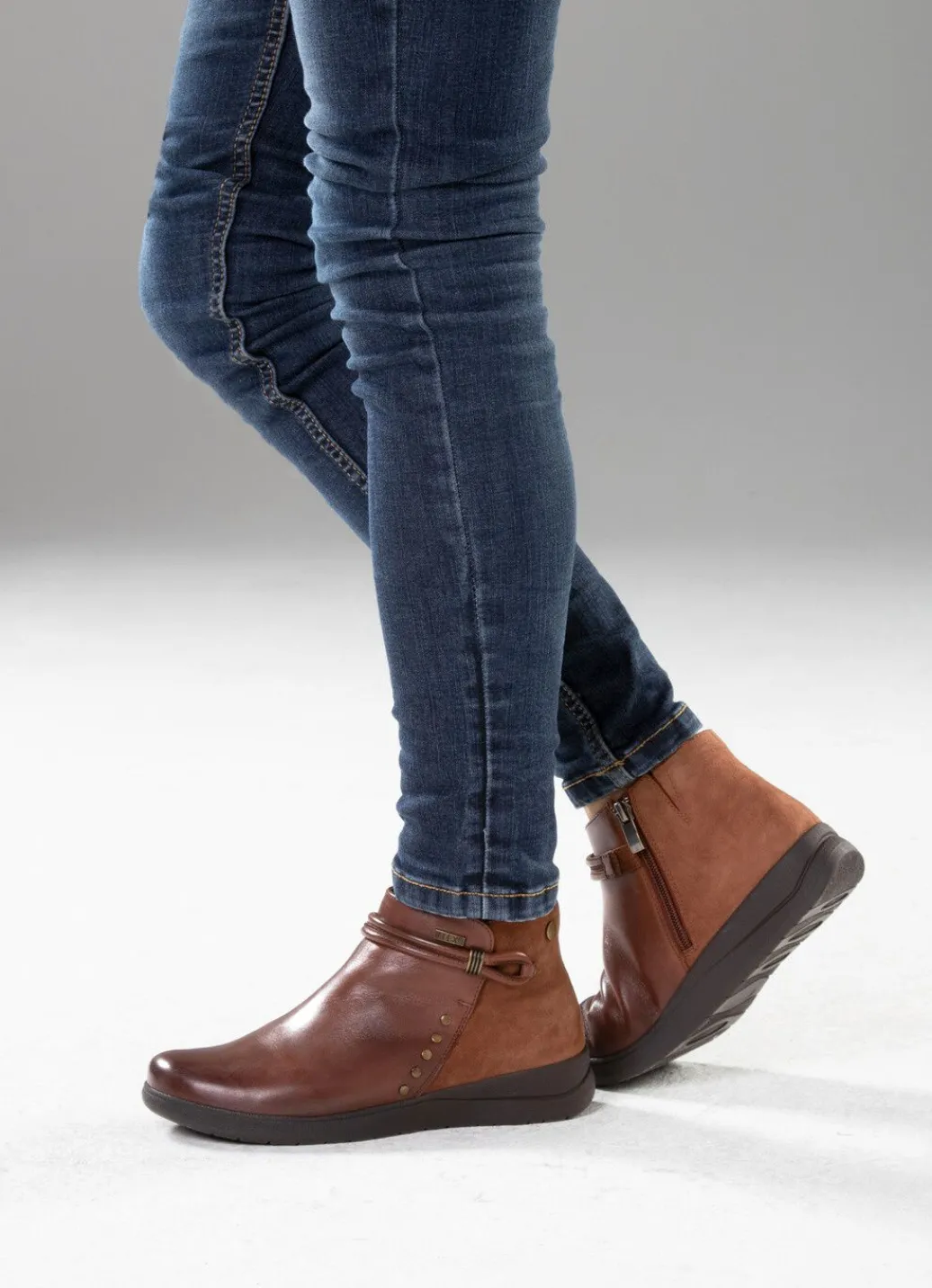 Outlet ELENA EDEN, atmungsaktive Damen-Boots, Weite H, mit herausnehmbarem Fußbett Damen Stiefel & Stiefeletten
