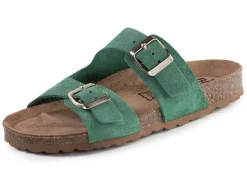 Clearance ELENA EDEN, bequeme Damen-Pantoletten, Weite H, aus Leder Damen Pantoletten