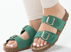 Clearance ELENA EDEN, bequeme Damen-Pantoletten, Weite H, aus Leder Damen Pantoletten