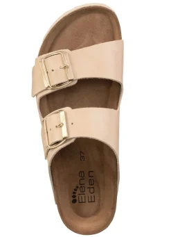 Discount ELENA EDEN, bequeme Damen-Pantoletten, Weite H, mit Klettspange Damen Pantoletten
