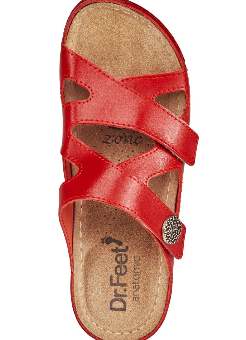 ELENA EDEN, bequeme Damen-Pantoletten, Weite G, mit Klettverschluss Damen Pantoletten