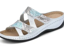 Outlet ELENA EDEN, bequeme Damen-Pantoletten, Weite G, mit Klettverschluss Damen Pantoletten