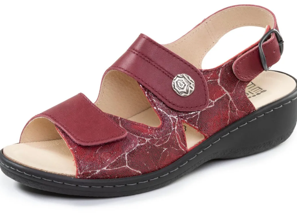 Hot ELENA EDEN, bequeme Damen-Sandalen, Weite H, mit herausnehmbarem Fußbett Damen Sandalen