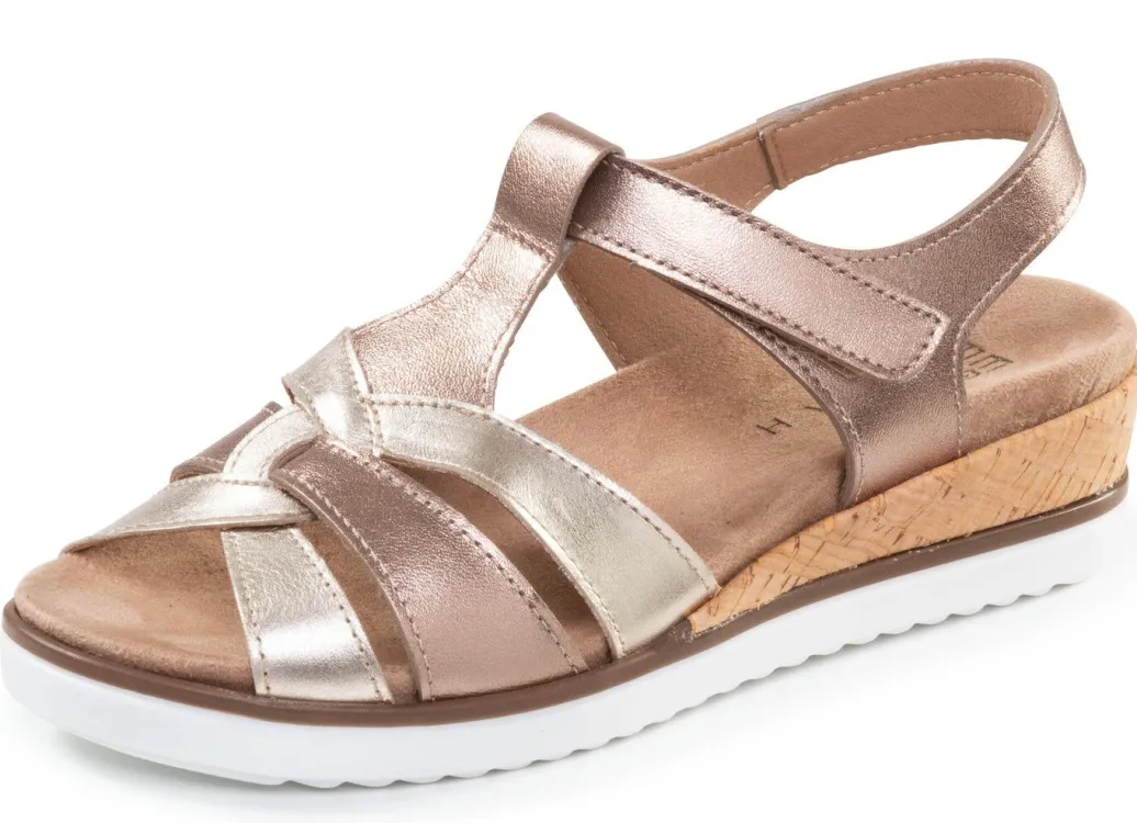 Hot ELENA EDEN, bequeme Damen-Sandalen, Weite H, mit herausnehmbarem Fußbett Damen Sandalen