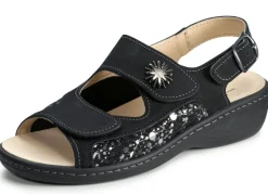 Hot ELENA EDEN, bequeme Damen-Sandalen, Weite H, mit herausnehmbarem Fußbett Damen Sandalen