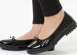 ELENA EDEN, elegante Damen-Ballerinas, Weite G, mit Gummizug Damen Ballerinas