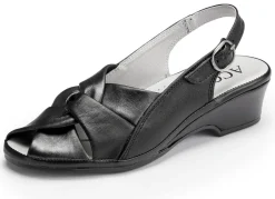 Discount ELENA EDEN, elegante Damen-Sandalen, Weite G, aus Leder Damen Sandalen
