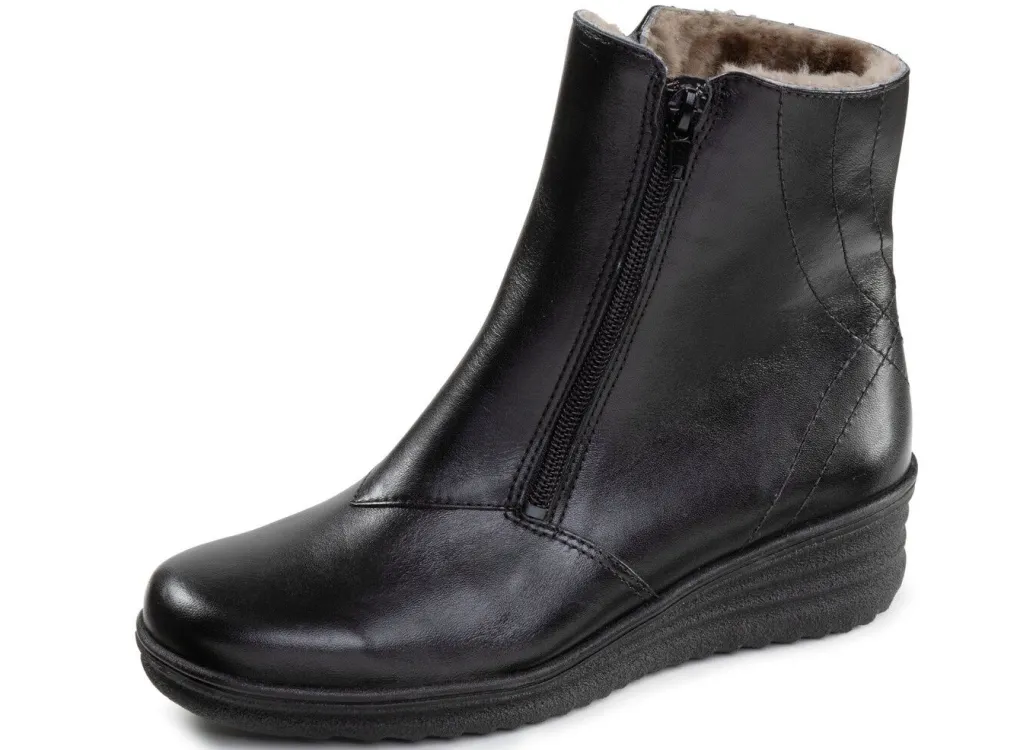 Sale ELENA EDEN, gefütterte Damen-Stiefeletten, Winterschuhe, Weite H, mit Lammfell Damen Winterschuhe|Stiefel & Stiefeletten