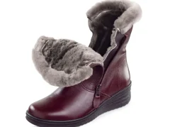 Hot ELENA EDEN, gefütterte Damen-Stiefeletten, Winterschuhe, Weite H, mit Lammfell Damen Winterschuhe|Stiefel & Stiefeletten
