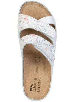 Sale ELENA EDEN, klassische Damen-Pantoletten, Weite G, mit Klettverschluss Damen Pantoletten