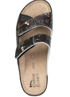Sale ELENA EDEN, klassische Damen-Pantoletten, Weite G, mit Klettverschluss Damen Pantoletten