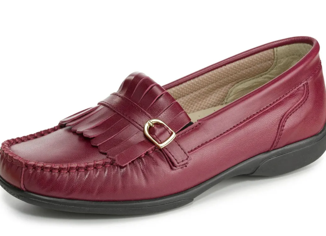 Clearance ELENA EDEN, klassische Damen-Slipper, Weite H, mit herausnehmbarem Lederfußbett Damen Slipper