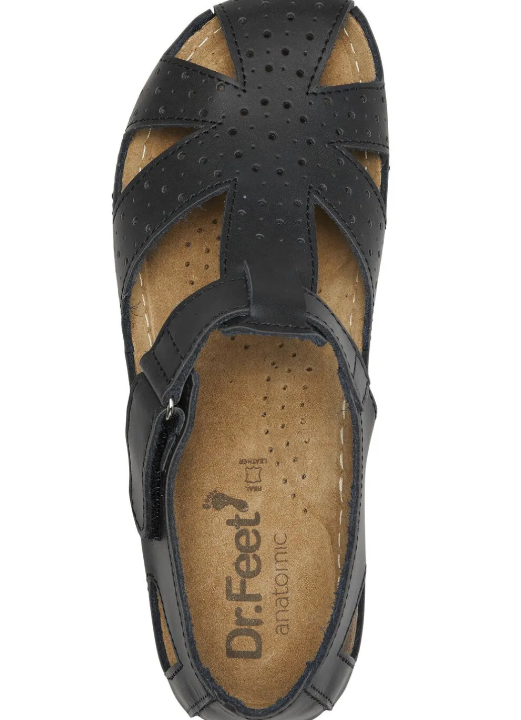 Sale ELENA EDEN, klassische Damen-Sandalen, Weite H, mit Klettverschluss Damen Sandalen