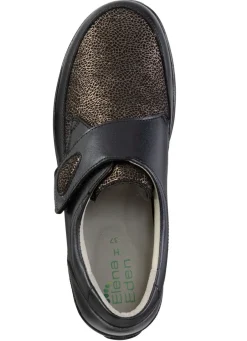 ELENA EDEN Klettschuh aus schimmerndem Nappaleder Damen Sneaker & Sportschuhe|Slipper