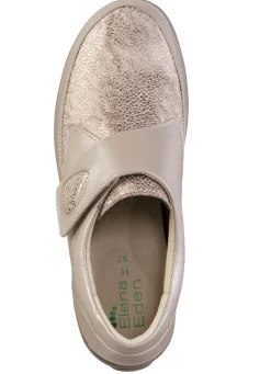 Sale ELENA EDEN Klettschuh aus schimmerndem Nappaleder Damen Slipper|Sneaker & Sportschuhe
