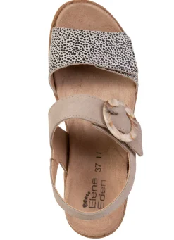Damen Mona Sandalen<ELENA EDEN, modische Damen-Sandalen, Weite H, mit herausnehmbarem Fußbett