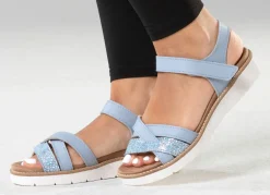 Best ELENA EDEN, modische Damen-Sandale, Weite H, mit herausnehmbarem Fußbett Damen Sandalen