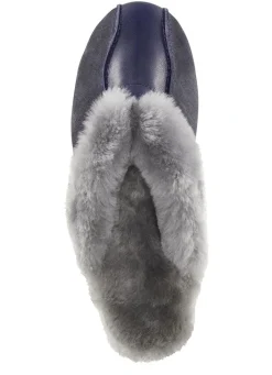 Outlet ELENA EDEN Pantoffel mit echtem Lammfellfutter Damen Hausschuhe