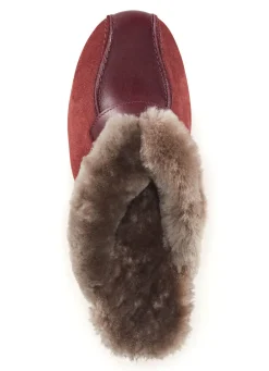 New ELENA EDEN Pantoffel mit echtem Lammfellfutter Damen Hausschuhe