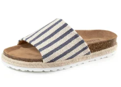Outlet ELENA EDEN Pantolette aus grob gewebtem Textilmaterial Damen Pantoletten
