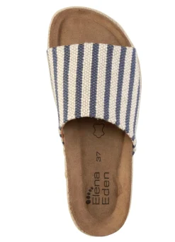 Outlet ELENA EDEN Pantolette aus grob gewebtem Textilmaterial Damen Pantoletten