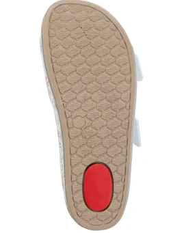 Hot ELENA EDEN Pantolette aus teilweise floral bedrucktem Synthetik Damen Pantoletten