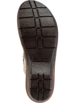 Best ELENA EDEN Pantolette mit dezenter Knitter-Struktur Damen Pantoletten