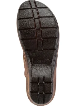 Discount ELENA EDEN Pantolette mit dezenter Knitter-Struktur Damen Pantoletten