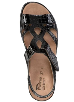 Sale ELENA EDEN, schicke Damen-Sandalen, Weite H, mit herausnehmbarem Fußbett Damen Sandalen