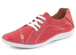 Outlet ELENA EDEN Schnürschuh mit Knitter-Struktur und Zier-Nähten Damen Schnürschuhe