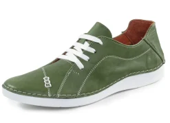 New ELENA EDEN Schnürschuh mit Knitter-Struktur und Zier-Nähten Damen Schnürschuhe