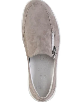 Sale ELENA EDEN Slipper aus hochwertigem Veloursleder mit Zier-Perforation Damen Slipper