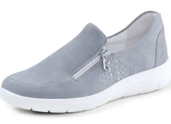 New ELENA EDEN Slipper aus hochwertigem Veloursleder mit Zier-Perforation Damen Slipper