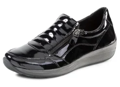 ELENA EDEN Slipper aus Lackleder Damen Slipper