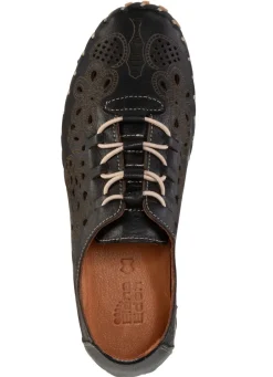 ELENA EDEN Slipper aus weichem Nappaleder mit Prägung Damen Slipper
