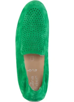 Sale ELENA EDEN Slipper aus weichem Veloursleder mit luftiger Perforation Damen Slipper