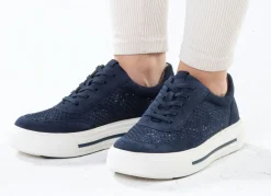 Sale ELENA EDEN Sneaker aus feinem Veloursleder Damen Sneaker & Sportschuhe|Schnürschuhe