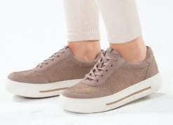 Clearance ELENA EDEN Sneaker aus feinem Veloursleder Damen Sneaker & Sportschuhe|Schnürschuhe