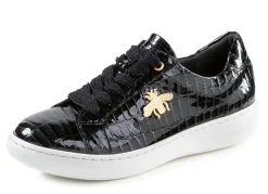 Online ELENA EDEN Sneaker aus Lackleder mit edlem Metallschmuck Damen Sneaker & Sportschuhe|Schnürschuhe