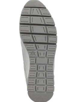 New ELENA EDEN Sneaker aus Nappaleder und silbergrau geprägtem Veloursleder Damen Sneaker & Sportschuhe