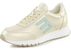 Hot ELENA EDEN Sneaker aus schimmerndem Nappaleder Damen Sneaker & Sportschuhe|Schnürschuhe