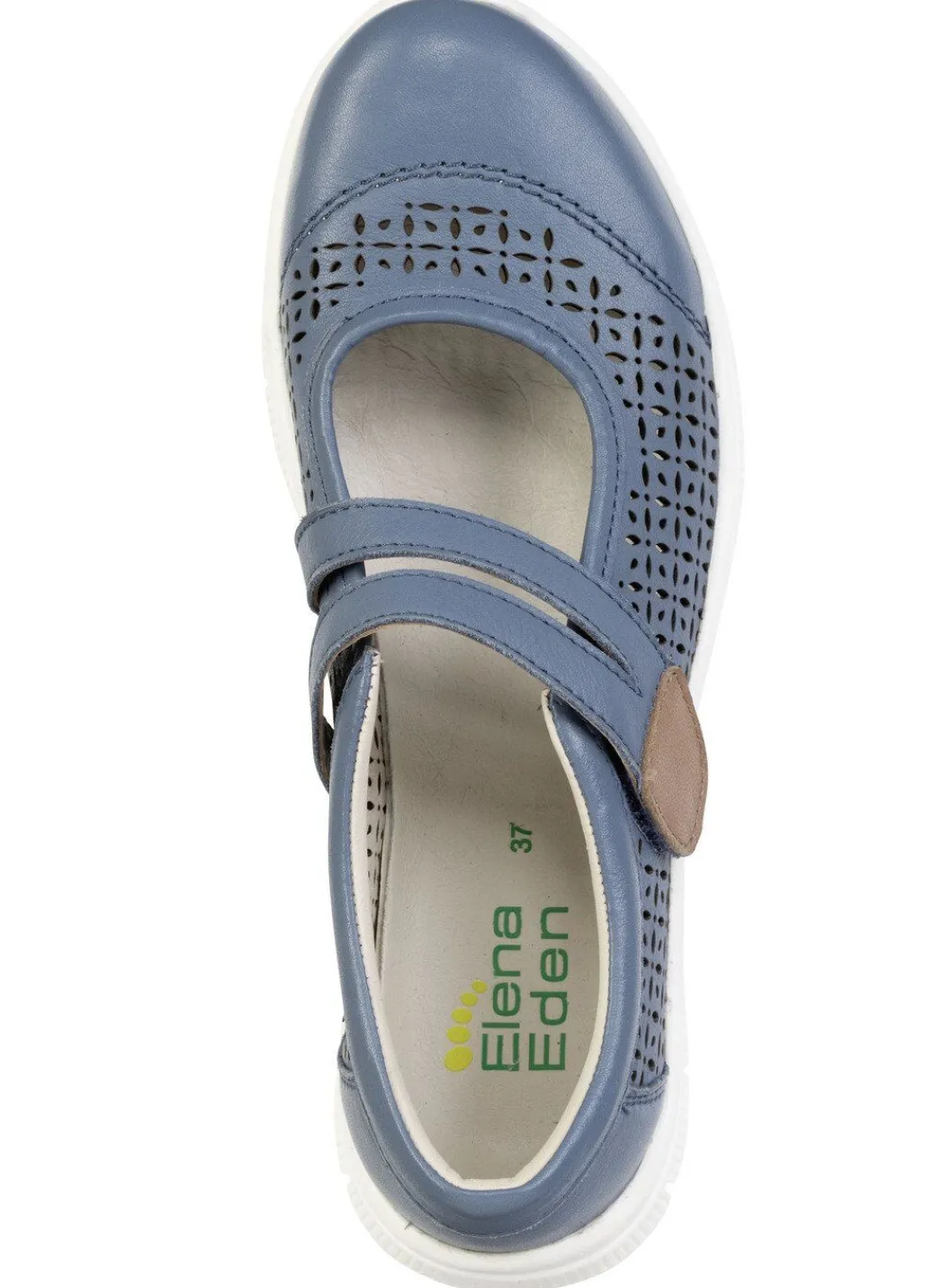 Hot ELENA EDEN, sommerliche Damen-Spangenschuhe, Weite H, mit herausnehmbarem Fußbett Damen Slipper