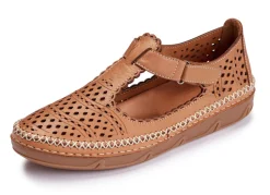 ELENA EDEN, sommerliche Damen-Slipper, Weite H, mit Klettverschluss Damen Slipper