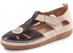 Sale ELENA EDEN, sommerliche Damen-Slipper, Weite H, mit herausnehmbarem Fußbett Damen Slipper