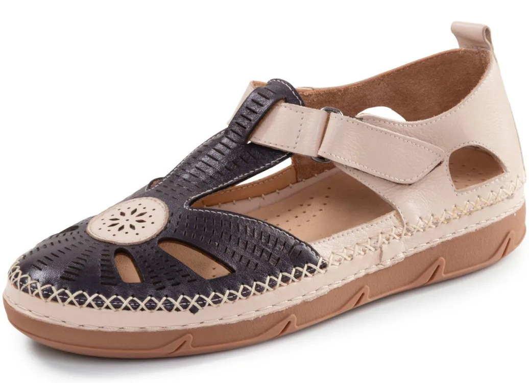 Sale ELENA EDEN, sommerliche Damen-Slipper, Weite H, mit herausnehmbarem Fußbett Damen Slipper