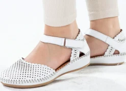 Sale ELENA EDEN, sommerliche Damen-Sandalen, Weite G, aus Leder Damen Sandalen