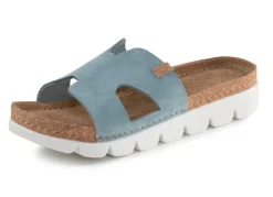 Discount ELENA EDEN, sommerliche Damen-Pantoletten, aus Leder Damen Pantoletten