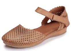 Hot ELENA EDEN, sommerliche Damen-Sandalen, Weite G, aus Leder Damen Sandalen