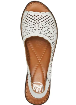 ELENA EDEN, sommerliche Damen-Sandaletten, Weite G, aus Leder Damen Sandalen